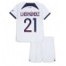 Günstige Paris Saint-Germain Lucas Hernandez #21 Babykleidung Auswärts Fussballtrikot Kinder 2023-24 Kurzarm (+ kurze hosen)